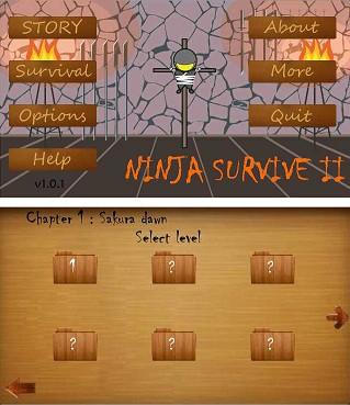 Ninja Survive II - v.1.00(1) для Nokia N8, Nokia E6, E7, Nokia C7, C6-01, Nokia 600, 603, 700, 701