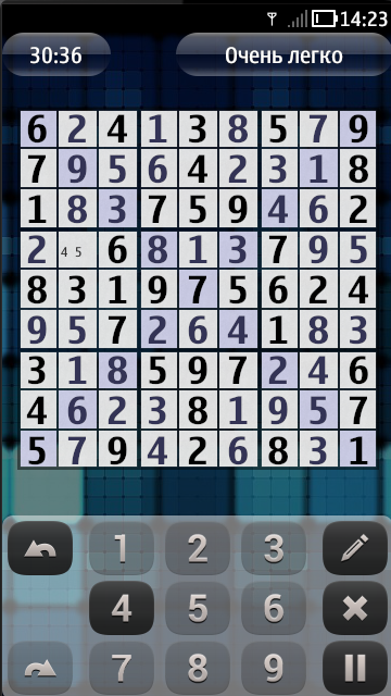 SudokuQT 1.0.2 для Symbian^3 / Anna / Belle